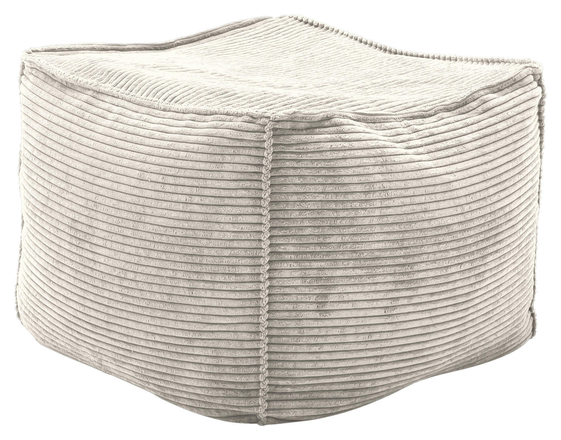 HOCKER Textil Naturfarben, Beige  - Beige/Naturfarben, Design, Textil (66/40/66cm) - Lomoco