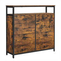 VYKLÁPĚCÍ BOTNÍK, černá, tmavě hnědá, 98,3/96,5/30 cm - tmavě hnědá/černá, Trend, kov/kompozitní dřevo (98,3/96,5/30cm) - MID.YOU