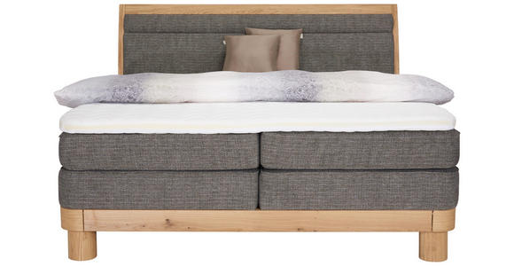 BOXSPRINGBETT 160/200 cm in Braun, Eichefarben - Eichefarben/Braun, Natur, Holz/Holzwerkstoff (160/200cm) - Valnatura