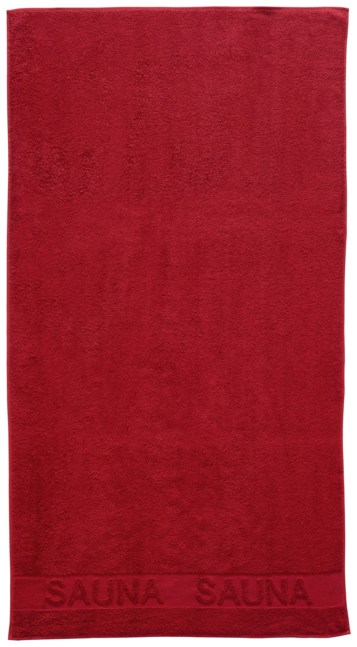 SAUNOVÁ OSUŠKA, 90/180 cm, farba čerešne, bordová - bordová/farba čerešne, Konventionell, textil (90/180cm) - Bio:Vio
