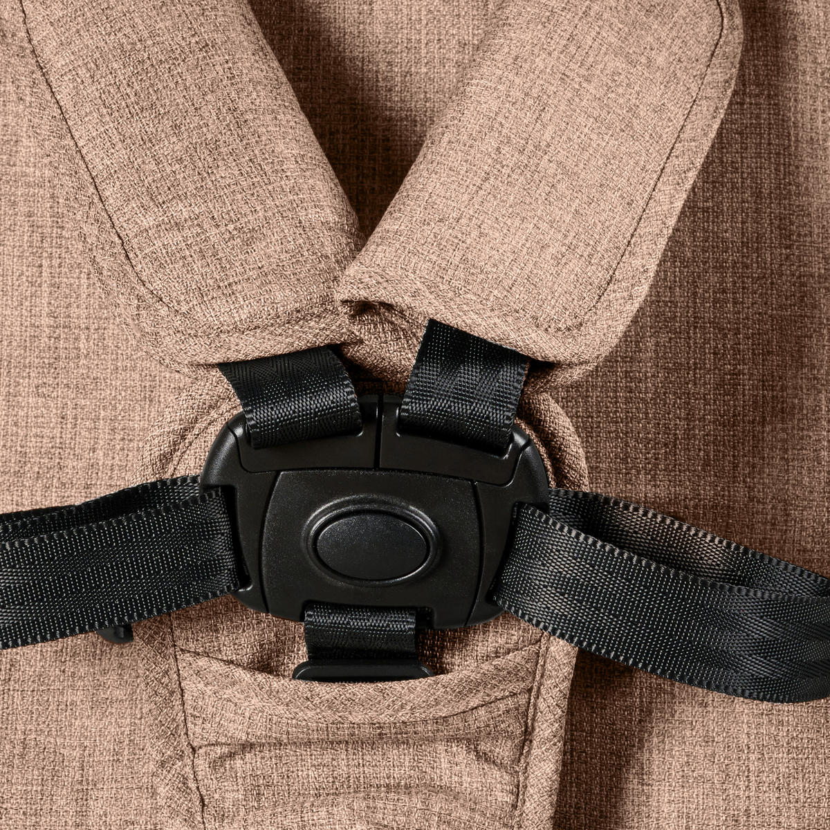 BUGGY  - Beige/Schwarz, Trend, Kunststoff/Textil (55/56/107cm) - Jimmylee