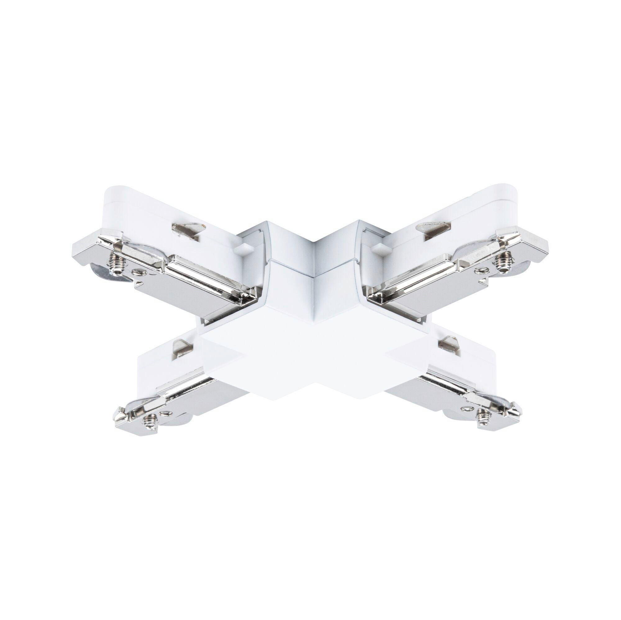 Paulmann Schienensystem-Verbinder URail X-Verbinder Weiß, Perlmutt 1.8x10.4x10.4 cm