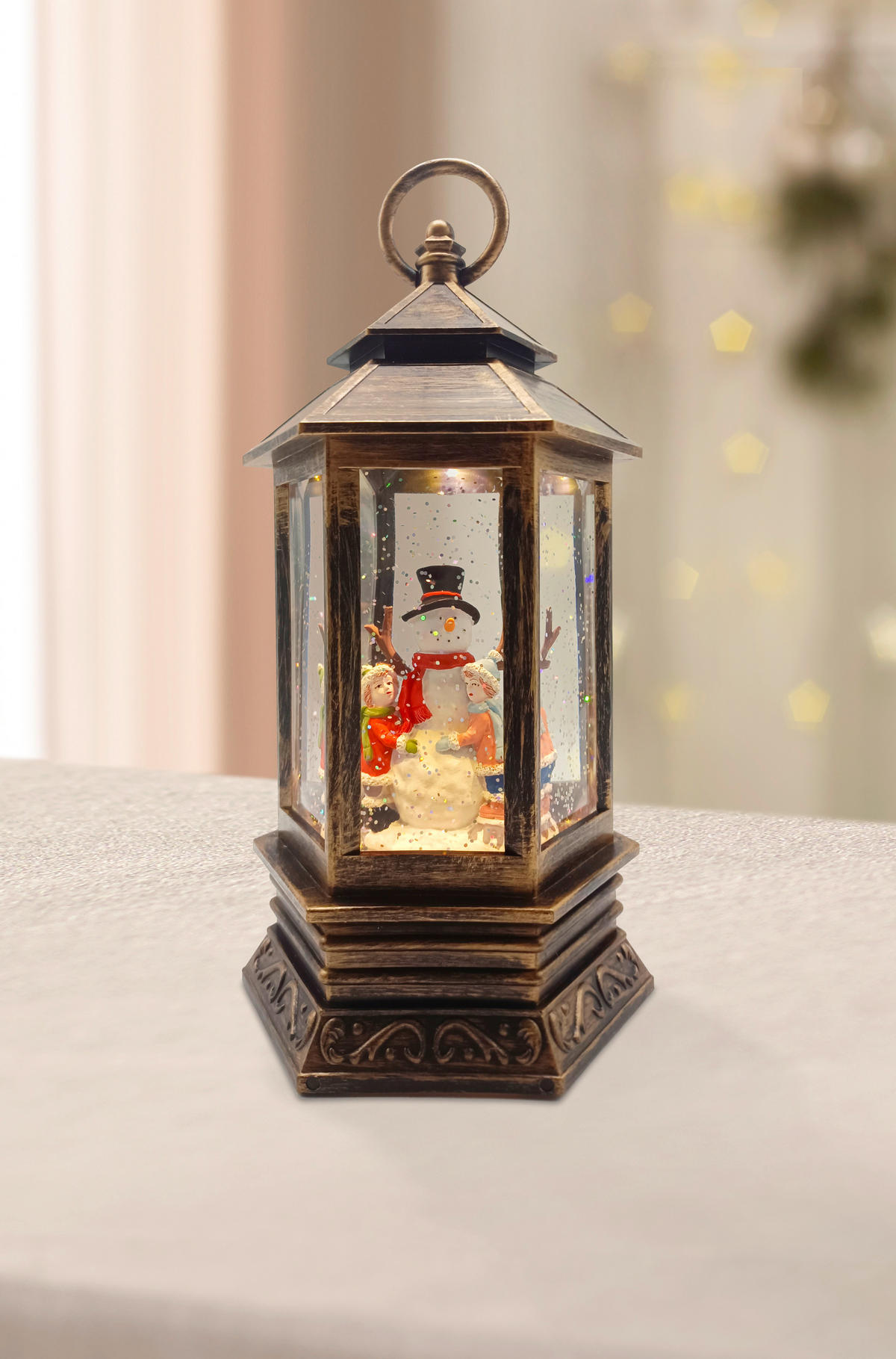 FELINAR CU LED - maro/transparent, Konventionell, plastic (14,3/26/12,5cm) - X-Mas