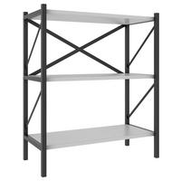 REGAL  66/85/34 cm Weiß  - Schwarz/Weiß, MODERN, Holzwerkstoff/Metall (66/85/34cm) - MID.YOU