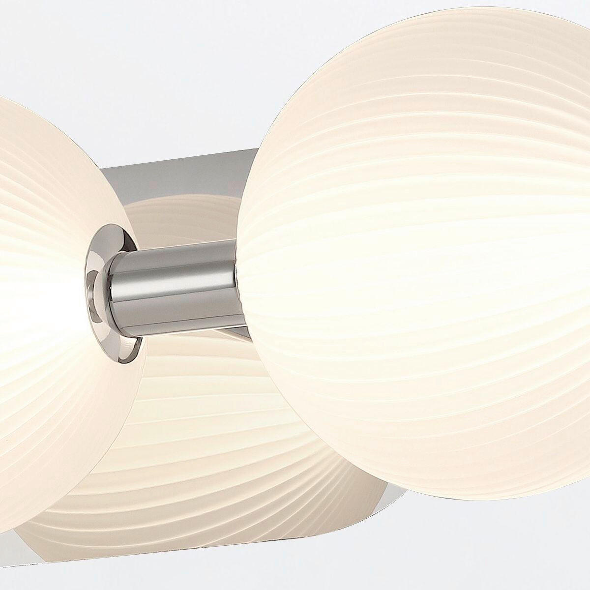 LED-WANDLEUCHTE - Nickelfarben, Konventionell, Glas/Metall (15,1/58,7/20,3cm) - Elstead Lighting