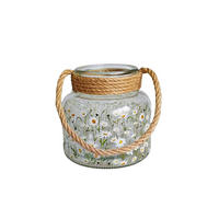 WINDLICHT - Klar/Hellbraun, LIFESTYLE, Glas/Naturmaterialien (12/12cm)