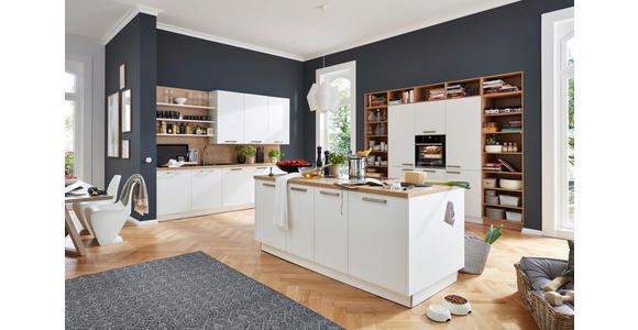 EINBAUKÜCHE   - Weiß, Design, Holzwerkstoff - Dieter Knoll