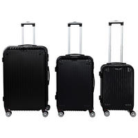 SADA CESTOVNÍCH KUFRŮ  - černá, Trend, kov/textil (49/30/76cm) - Novel
