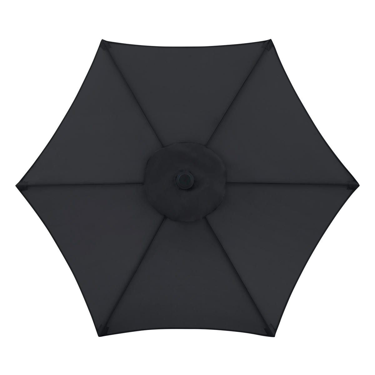 SONNENSCHIRM  180/180 cm  - Anthrazit, Basics, Textil/Metall (180/180cm) - Doppler