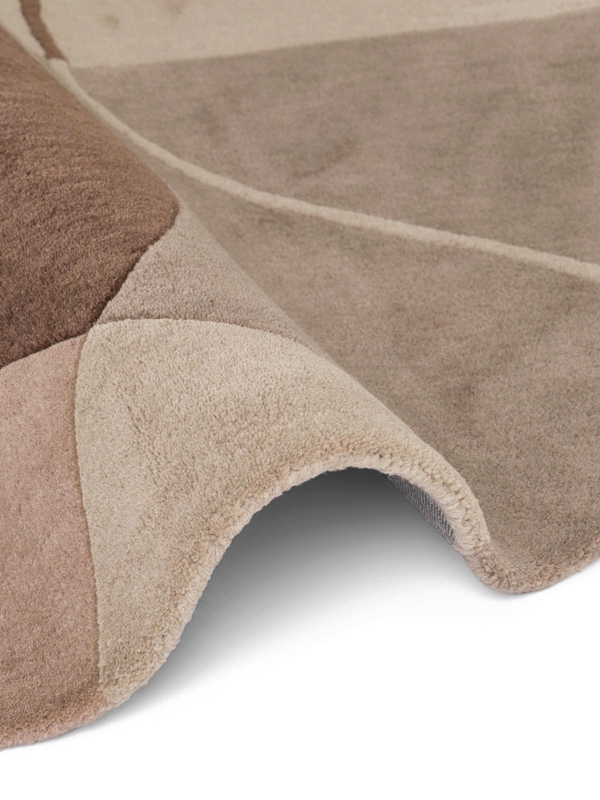 WOLLTEPPICH 200 cm Kollektion 1876 Muse Braun, Creme  - Creme/Braun, Basics, Textil (200cm) - Villeroy & Boch