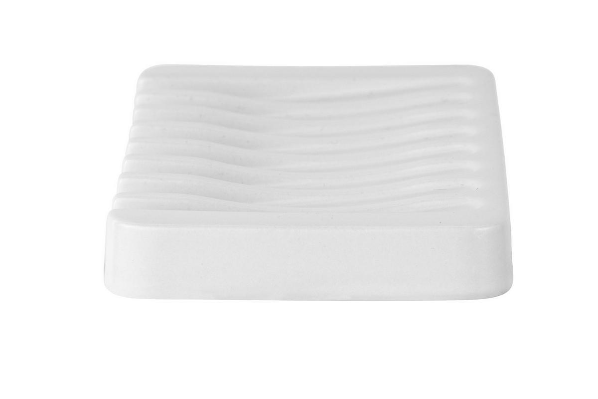 SEIFENSCHALE - Weiß, KONVENTIONELL, Keramik (13/1/8cm) - Schöner Wohnen