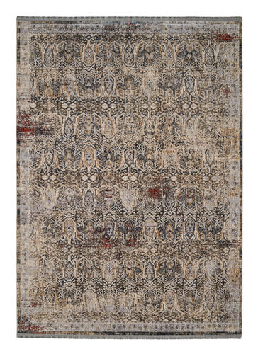 Vintage-Teppich Merkur Blau, Beige  133/190 cm 