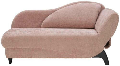 LIEGE Webstoff Altrosa  - Schwarz/Altrosa, MODERN, Holz/Textil (171-190/87/84cm) - Joka