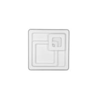 LED-DECKENLEUCHTE     - Weiss, Design, Metall (51,5/7/51,5cm) - Trio Leuchten