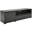 LOWBOARD  in 180/55/48 cm  - Anthrazit/Schwarz, Design, Holzwerkstoff/Kunststoff (180/55/48cm) - Carryhome