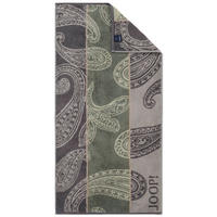 HANDTUCH Contour Paisley Hellgrau, Dunkelgrau, Olivgrün  - Dunkelgrau/Hellgrau, Design, Textil (50/100cm) - Joop!