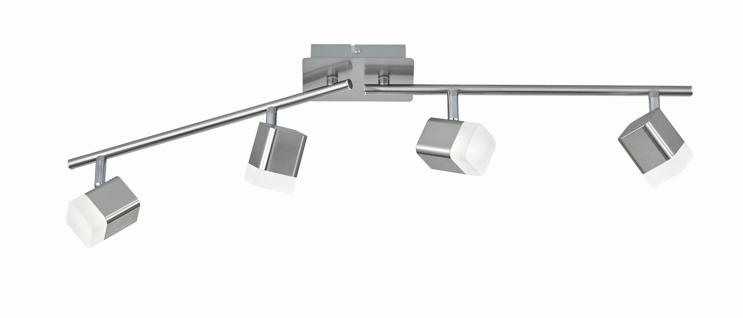 STROPNÉ LED SVIETIDLO,  - niklová, Basics, kov (78/14,5/9cm)