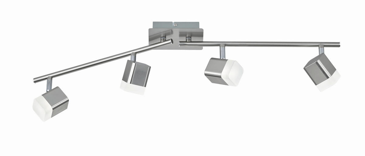 STROPNÍ LED SVÍTIDLO,  - barvy niklu, Basics, kov (78/14,5/9cm)
