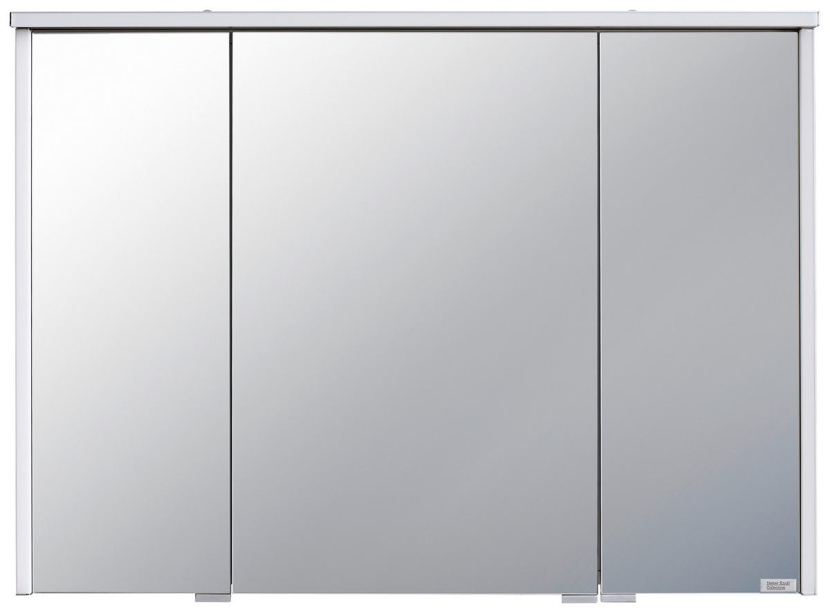 SPIEGELSCHRANK 90/65,6/15 cm  - Chromfarben/Eichefarben, Design, Glas/Holzwerkstoff (90/65,6/15cm) - Dieter Knoll