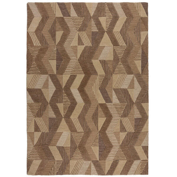 Flair Rugs Wollteppich Asher Natur 120x170 cm