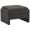 HOCKER in Textil, Holzwerkstoff Anthrazit  - Anthrazit/Schwarz, MODERN, Holzwerkstoff/Kunststoff (70/47/60cm) - Pure Home Comfort