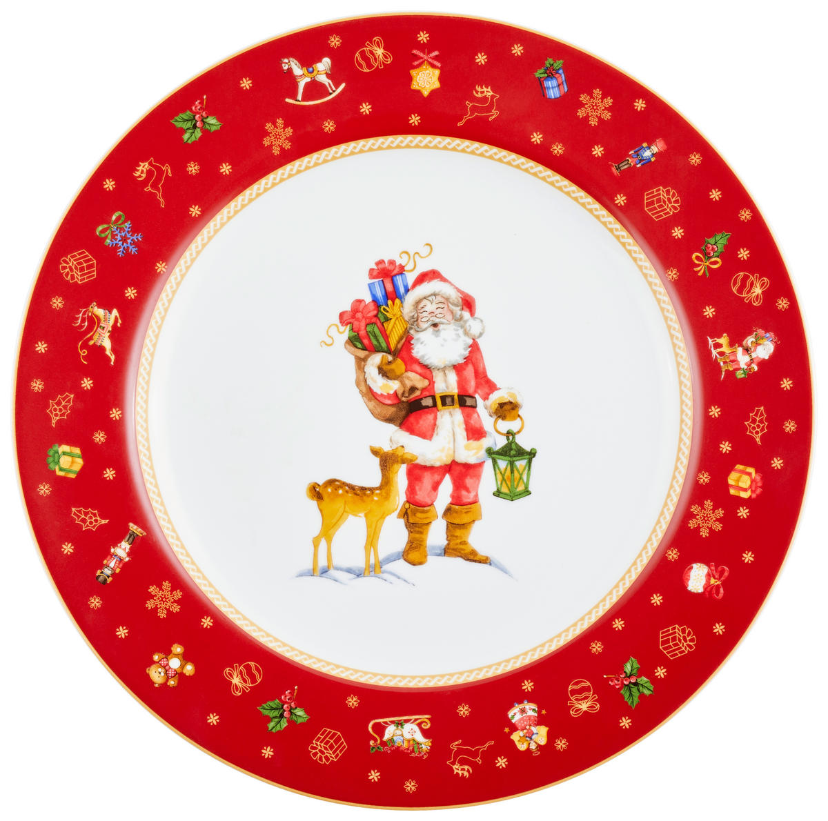 PLATOU DE SERVIRE 31 cm   - roșu, Konventionell, ceramică (31cm) - X-Mas