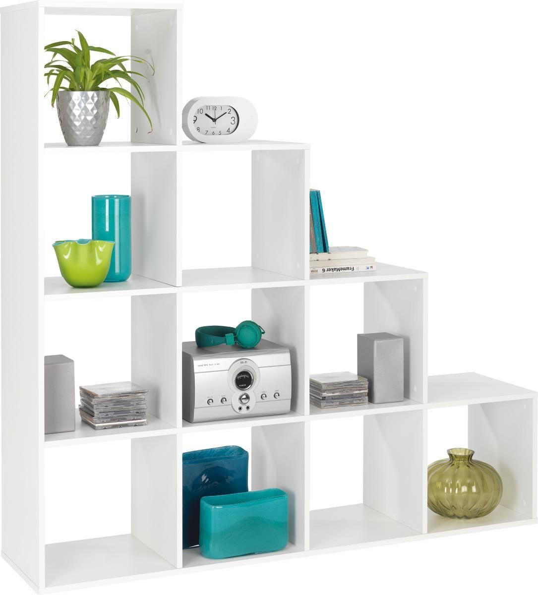 ELEMENT REGALA bijela  drvni materijal  - bijela, Design, drvni materijal (149/149/35cm)