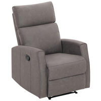 RELAXSESSEL Mikrofaser    - Schwarz/Grau, KONVENTIONELL, Kunststoff/Textil (73/105/93cm) - Xora