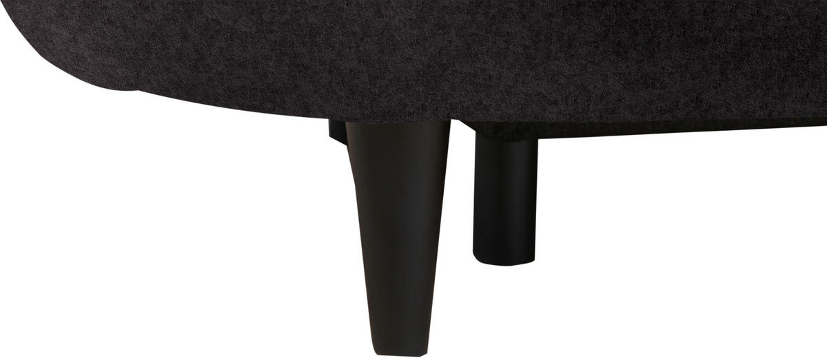 SCHLAFSOFA in Velours Dunkelbraun  - Dunkelbraun/Schwarz, Design, Holz/Textil (213/89/105cm) - Novel
