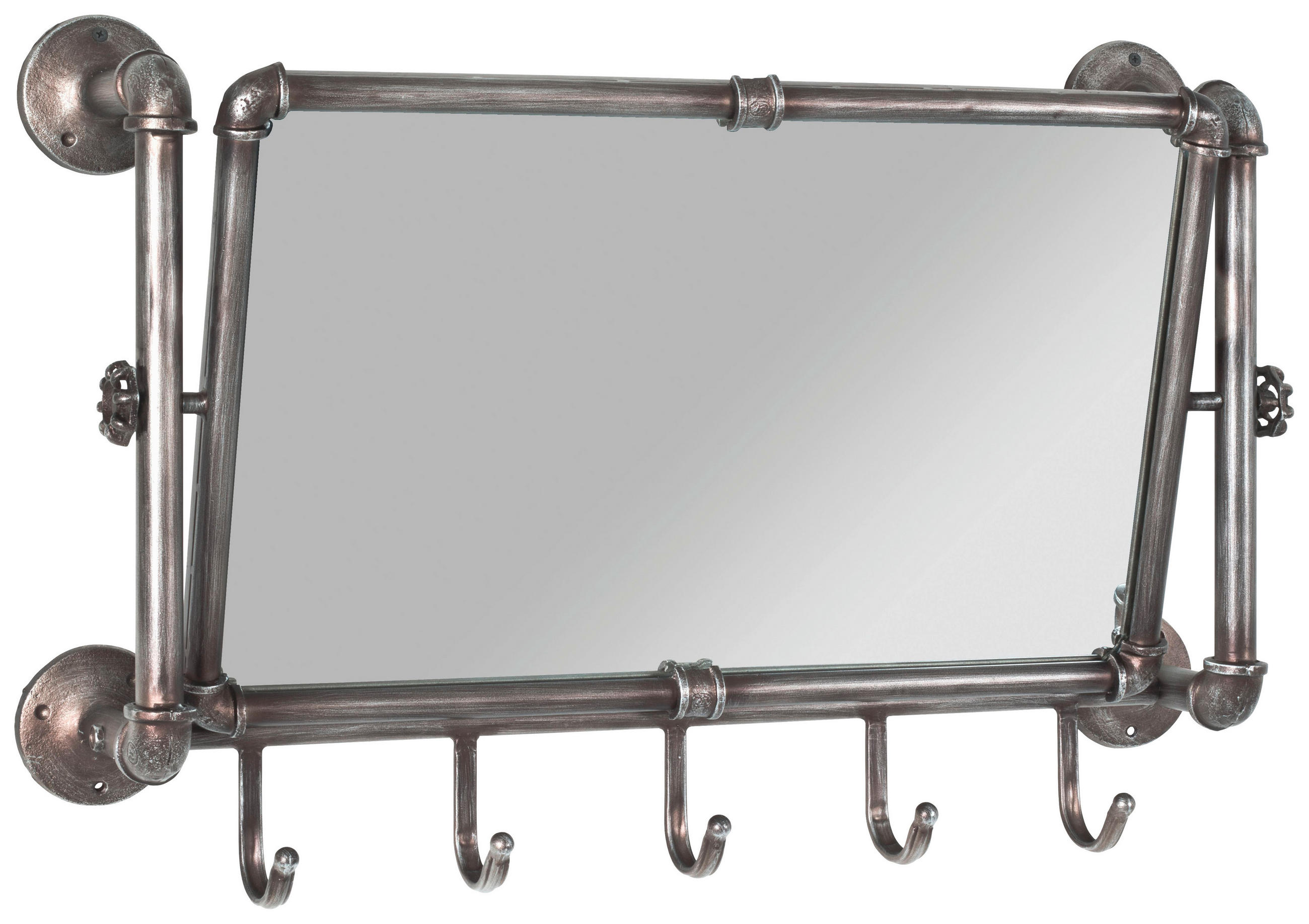 WANDGARDEROBE 75/45/16 cm  - Anthrazit, Design, Glas/Metall (75/45/16cm)