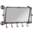 WANDGARDEROBE - Anthrazit, Design, Glas/Metall (75/45/16cm) - Carryhome