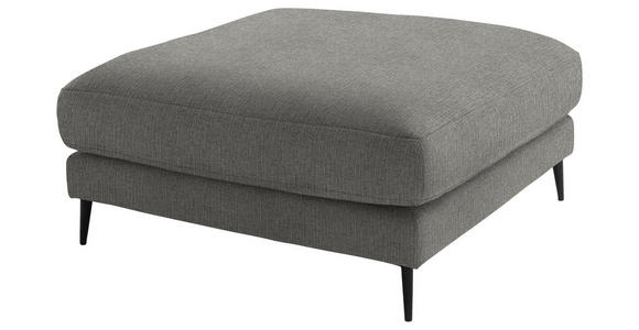 ECKSOFA  in Flachgewebe Hellgrau  177/253 cm  - Hellgrau/Schwarz, Design, Textil/Metall (177/253cm) - Dieter Knoll