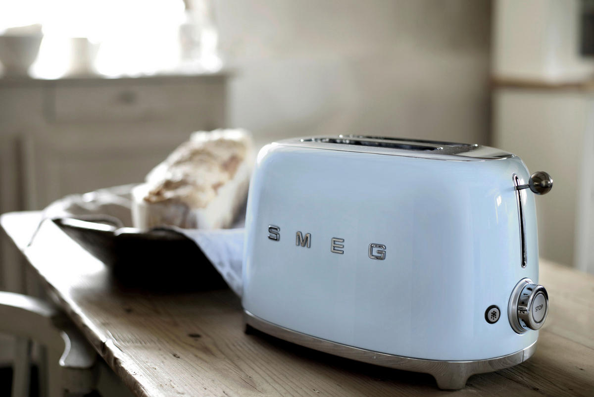 TOASTER  - Pastellblau, Basics, Metall (31/20/20cm) - SMEG