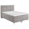 BOXBETT 140/200 cm  in Grau  - Chromfarben/Grau, Konventionell, Textil/Metall (140/200cm) - Carryhome