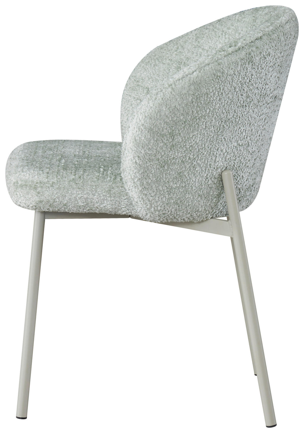 STUHL Struktur Jadegrün  - Jadegrün/Greige, Design, Textil/Metall (59/81/60cm) - Carryhome