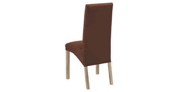 STUHL Lederlook Sonoma Eiche, Kastanienfarben - Kastanienfarben/Sonoma Eiche, KONVENTIONELL, Holz/Textil (47/102/57cm) - Carryhome