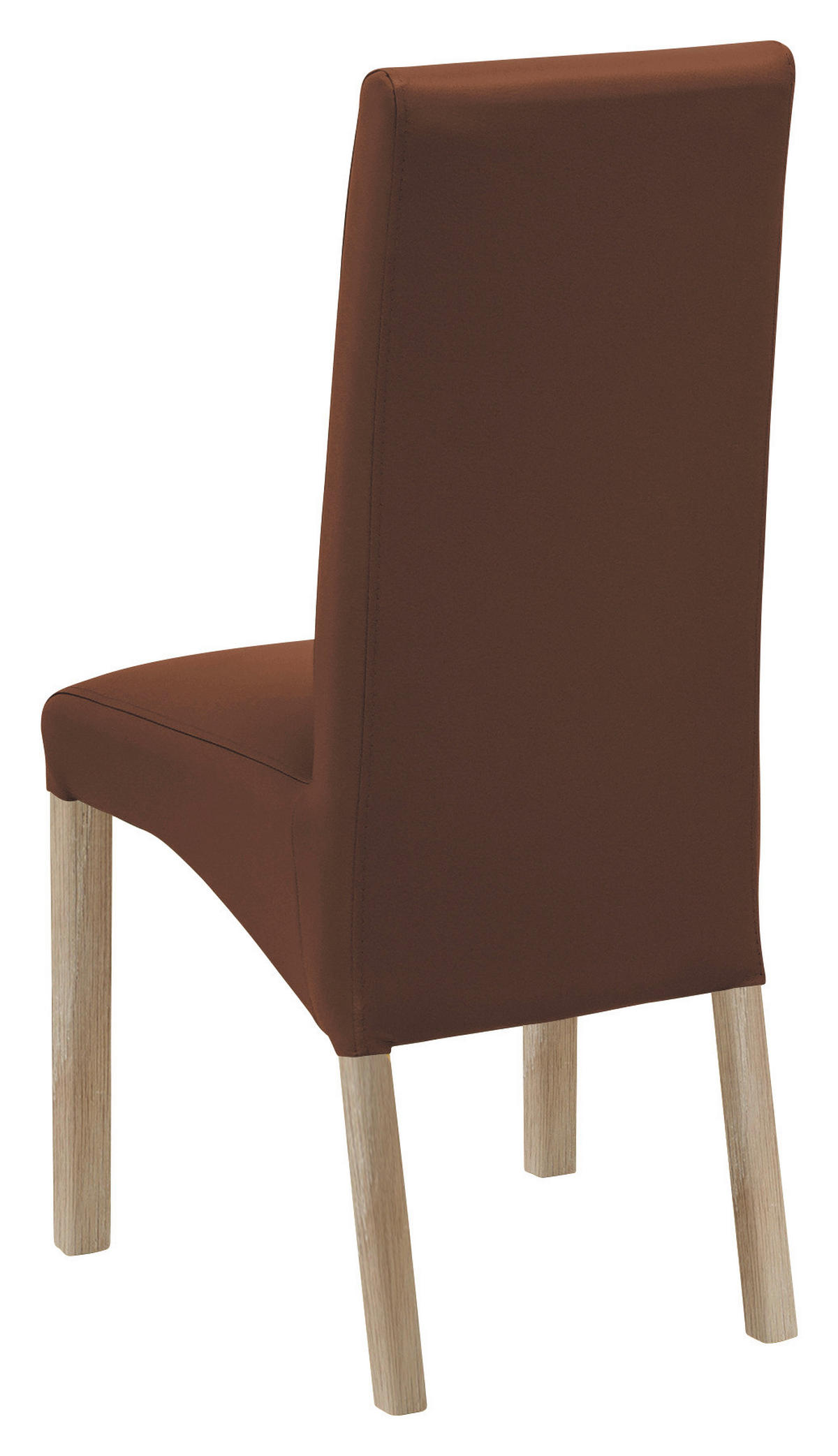 STUHL Lederlook Sonoma Eiche, Kastanienfarben  - Kastanienfarben/Sonoma Eiche, KONVENTIONELL, Holz/Textil (47/102/57cm) - Carryhome