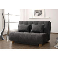 SCHLAFSOFA Webstoff Anthrazit  - Anthrazit/Naturfarben, Design, Holz/Textil (145/92/102cm) - Novel