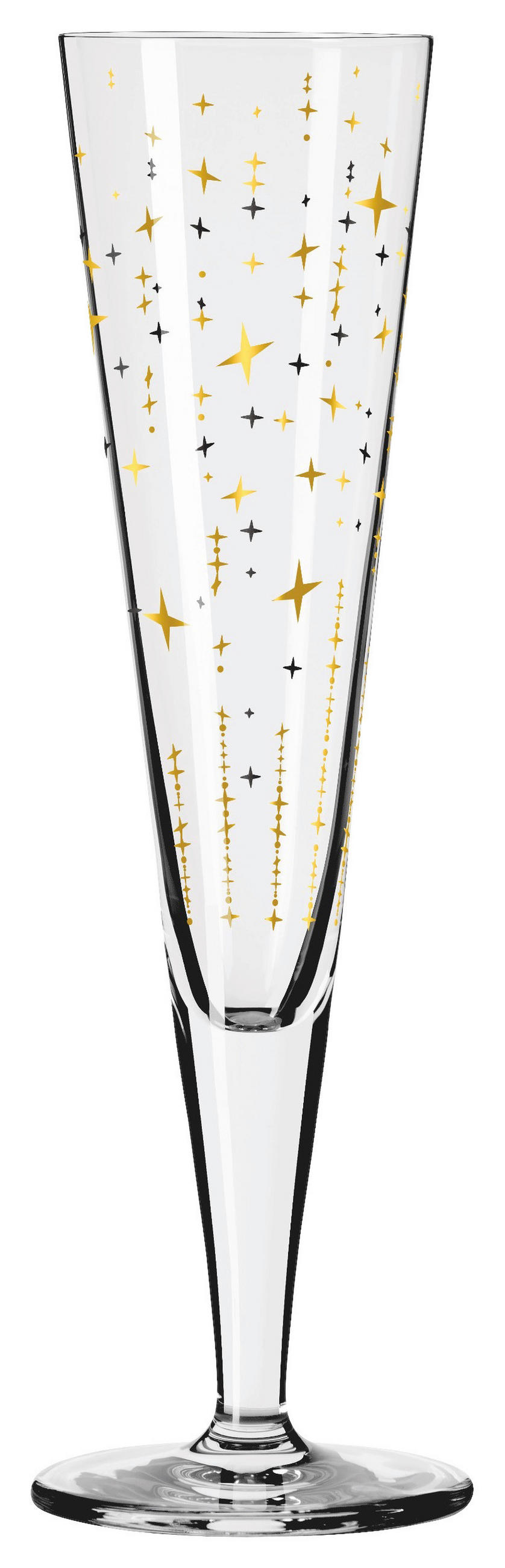 CHAMPAGNERGLAS 205 ml 2-teilig  - Platinfarben/Goldfarben, LIFESTYLE, Glas (7,2/24/7,2cm) - Ritzenhoff