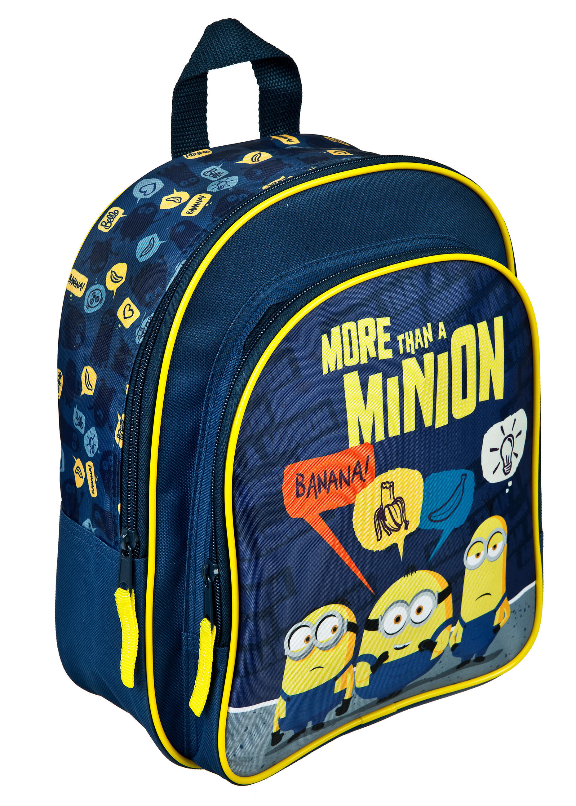 KINDERRUCKSACK Minions  - Blau/Gelb, Basics, Textil (25/31/10cm)