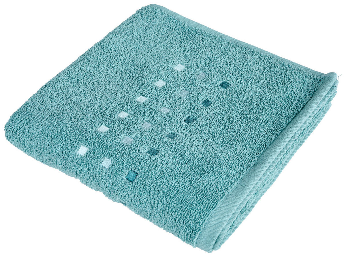 HANDDUK Quattro grön  - grön, Klassisk, textil (50/100cm) - Best Price