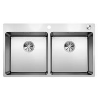 SPÜLE 525249  - Edelstahlfarben, Basics, Metall (86,5/19,9/50cm) - Blanco