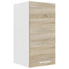 KÜCHENOBERSCHRANK 30/60/31 cm  in Weiß, Sonoma Eiche  - Alufarben/Weiß, KONVENTIONELL, Holzwerkstoff/Metall (30/60/31cm) - MID.YOU