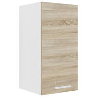 KÜCHENOBERSCHRANK 30/60/31 cm  in Weiß, Sonoma Eiche  - Alufarben/Weiß, KONVENTIONELL, Holzwerkstoff/Metall (30/60/31cm) - MID.YOU