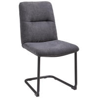 STOLICA  antracit, crna  metal, tekstil      - crna/antracit, Trend, metal/tekstil (47,5/90/61cm) - Hom`in