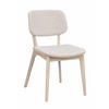 STOL     - beige/ek Bianco, Klassisk, trä/textil (47/83/58cm) - Rowico