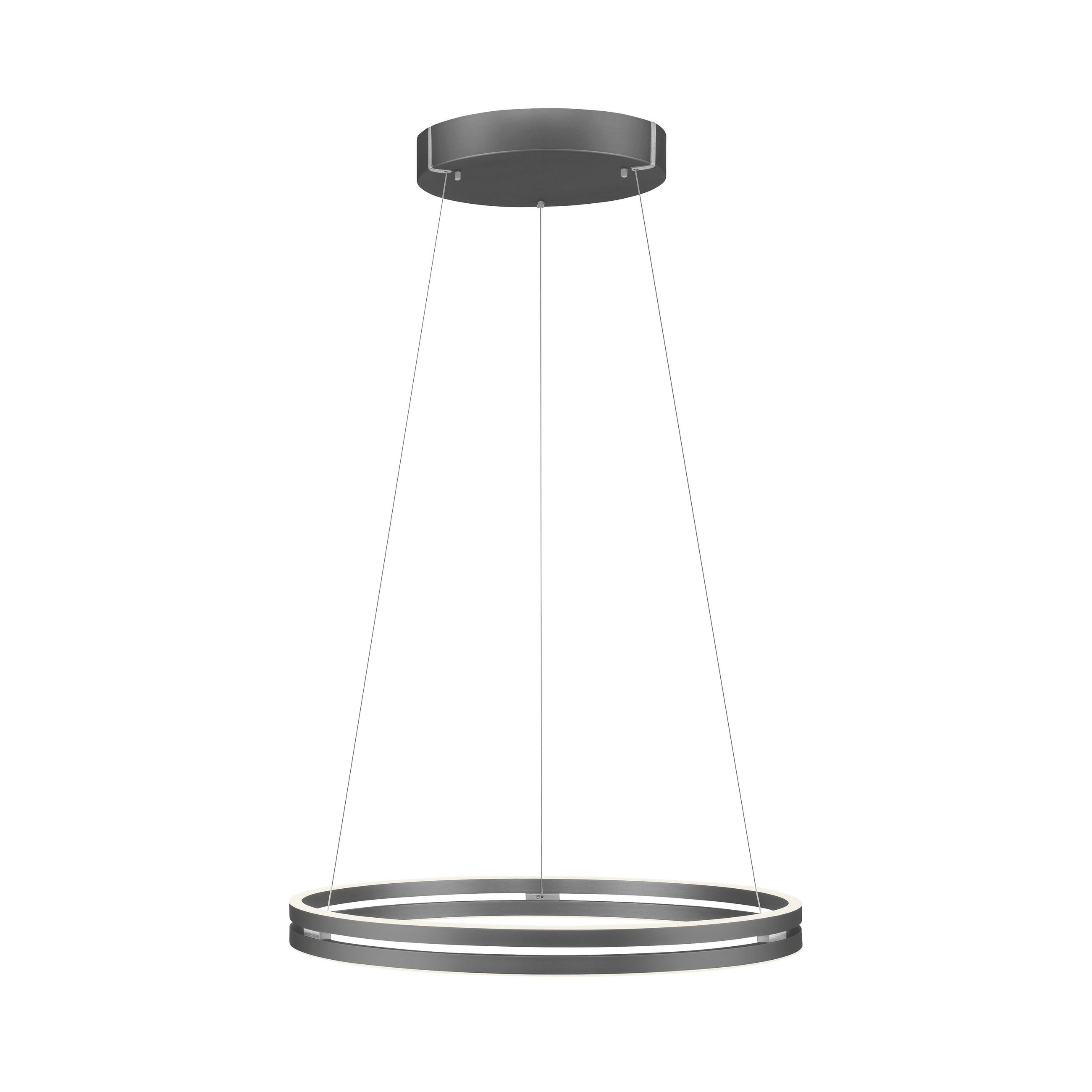 LED SVJETILJKA VISEĆA 70.1/70.1/40-350 cm Pure-Loop - siva, Design, metal/plastika (70.1/70.1/40-350cm)