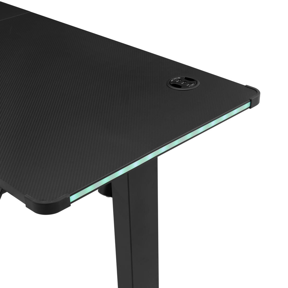 SCHREIBTISCH 140/80/72-110 cm  in Schwarz  - Schwarz, MODERN, Holz/Metall (140/80/72-110cm) - MID.YOU