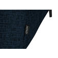 ECKSOFA in Chenille Dunkelblau  205/280 cm  - Schwarz/Dunkelblau, Design, Textil/Metall (205/280cm) - Xora