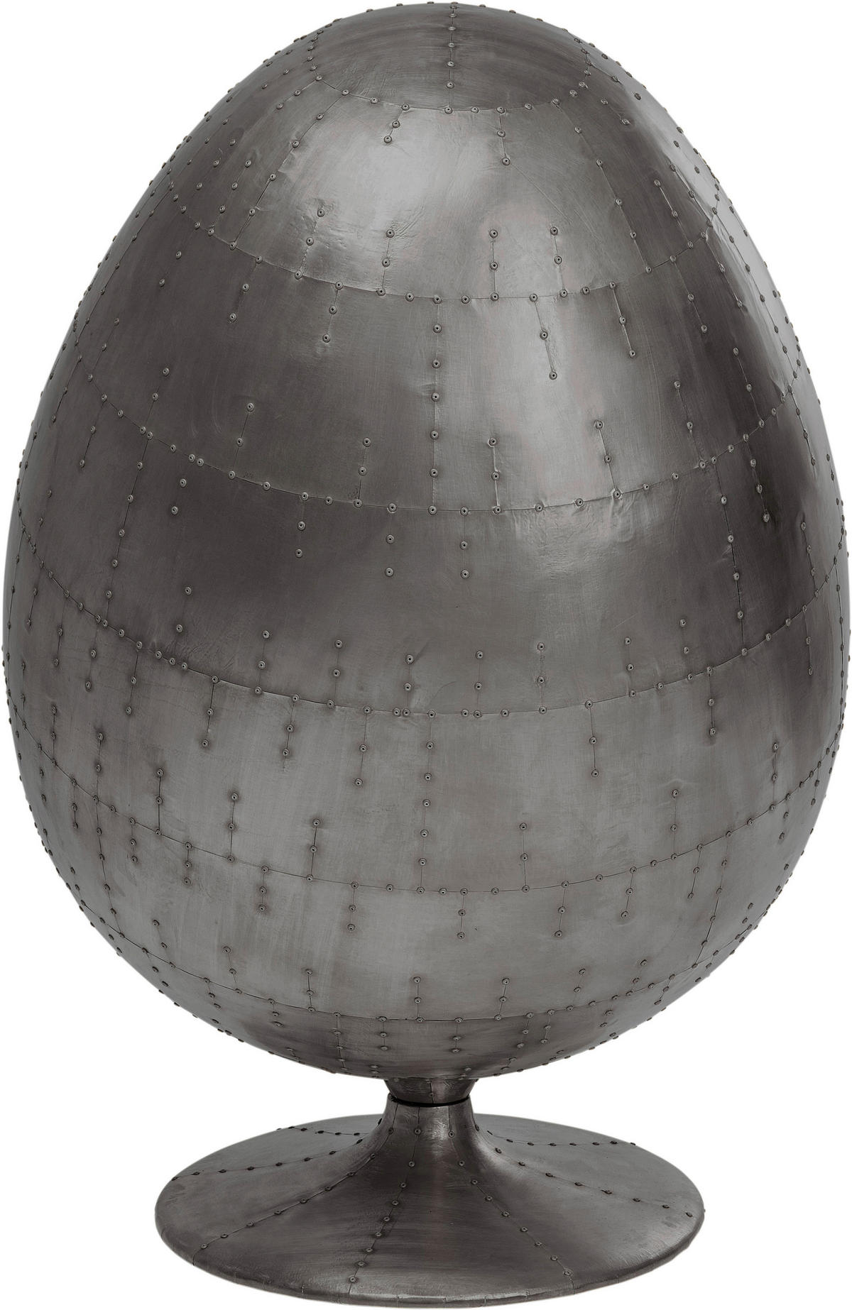 DESIGNSESSEL in Samt Anthrazit, Silberfarben  - Anthrazit/Silberfarben, Design, Kunststoff/Textil (96/105/75cm) - Kare-Design